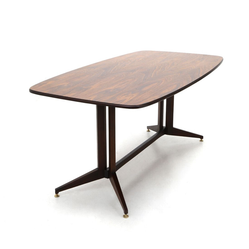 Vintage rectangular wooden table, Italy 1960