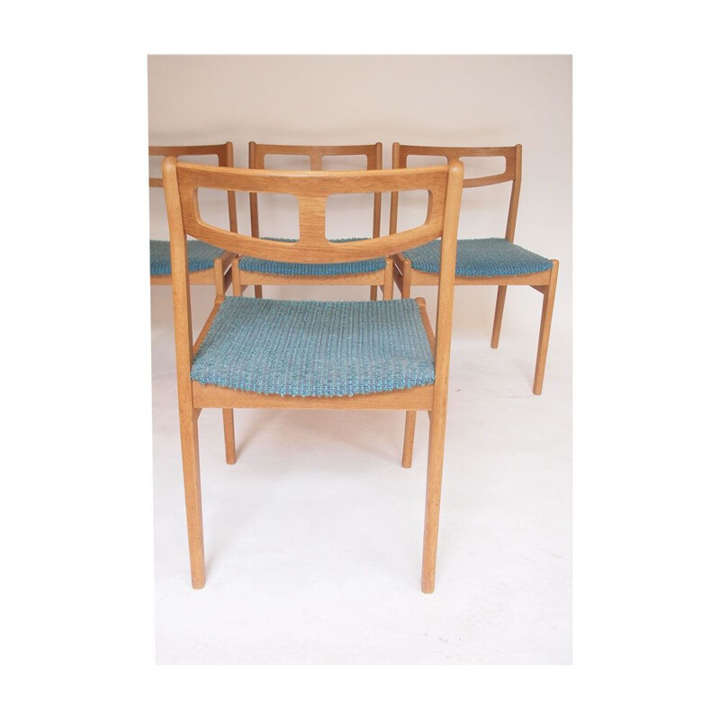 Set of 4 vintage teak chairs, Denmark 1960