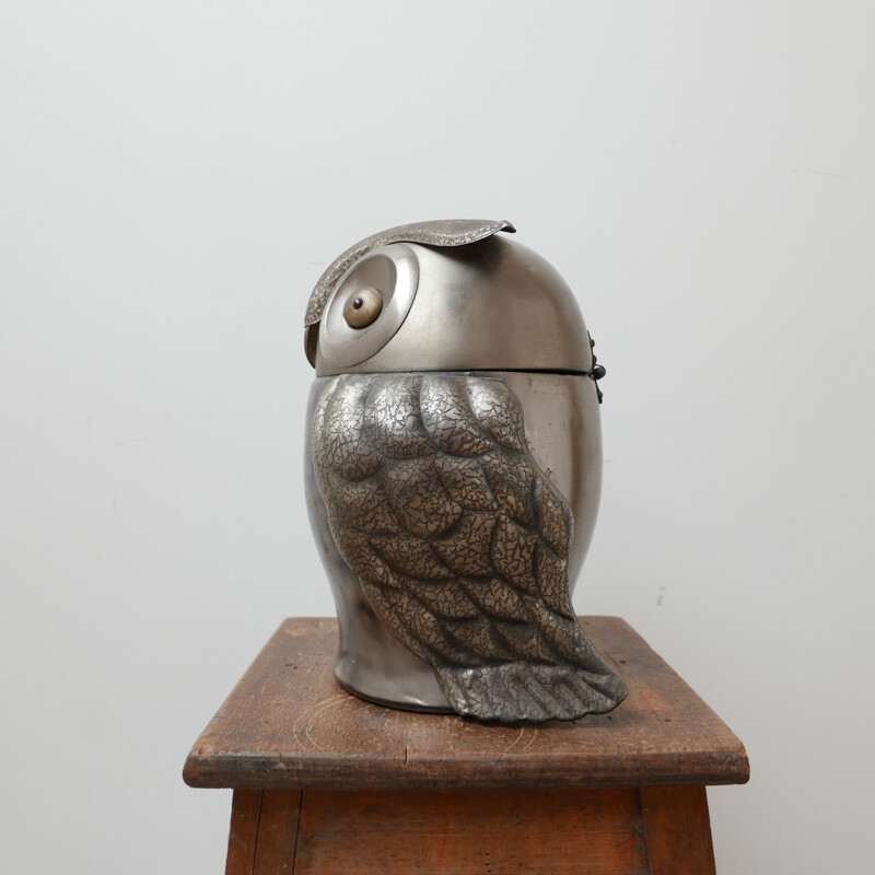 Vintage owl ice bucket 1970