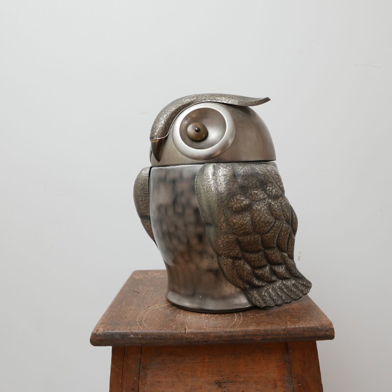 Vintage owl ice bucket 1970