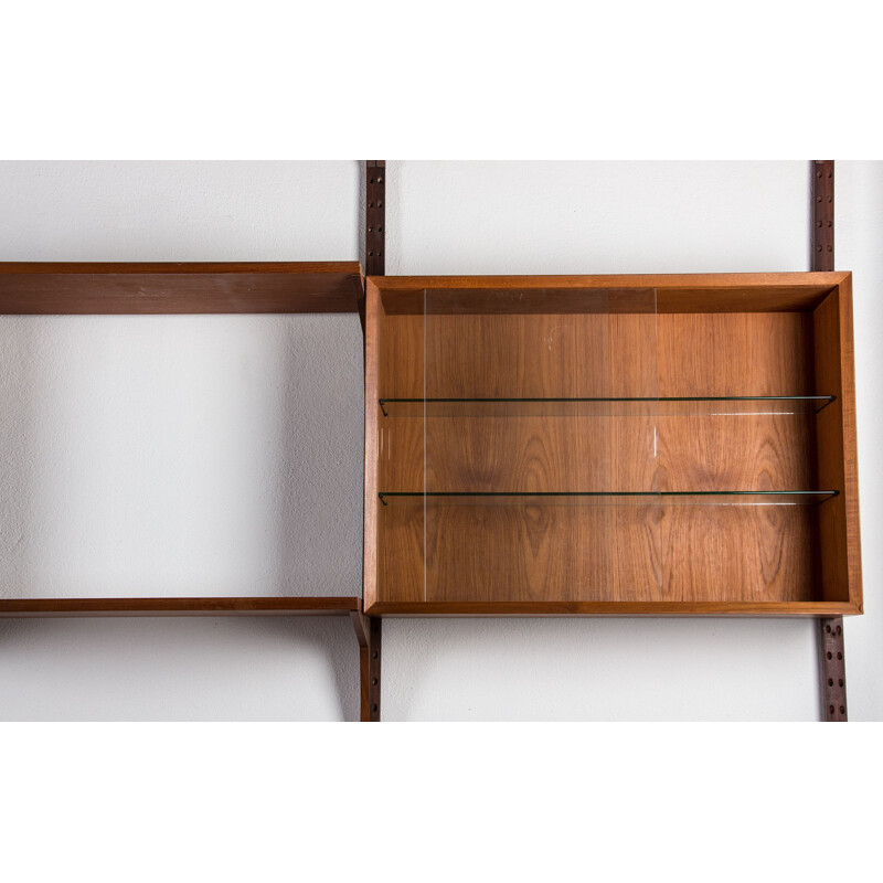 Vintage Large danish modular shelf in teak by Poul Cadovius 1960s