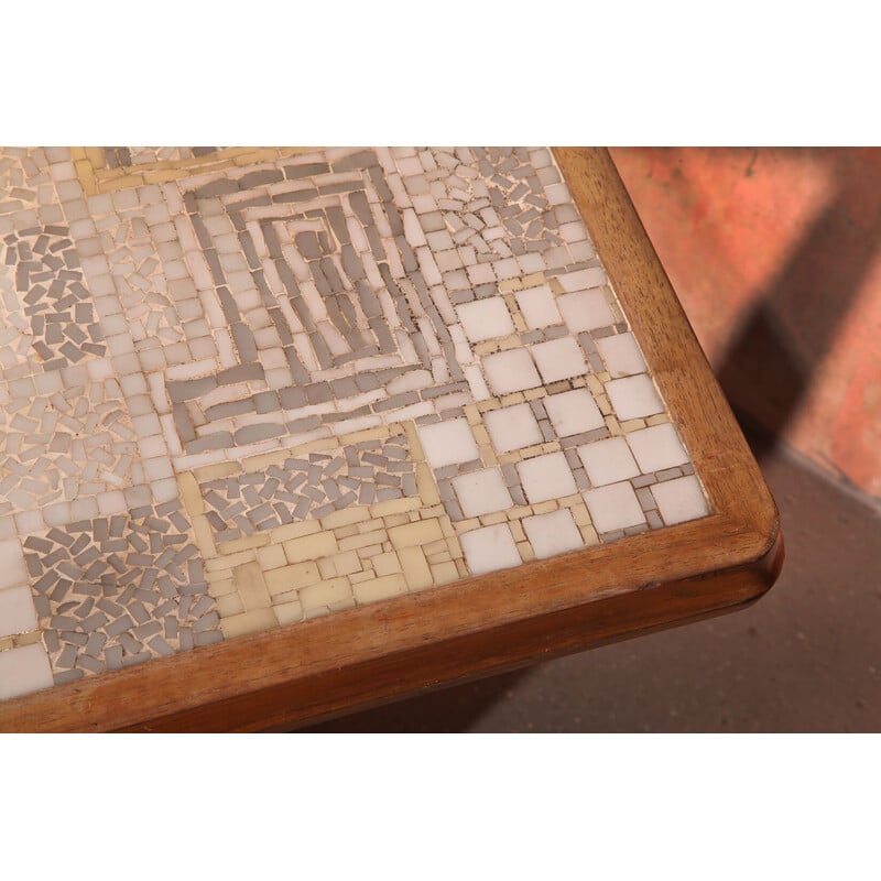 Vintage Mosaic Coffee Table By Berthold Müller-Oerlinghausen, 60s