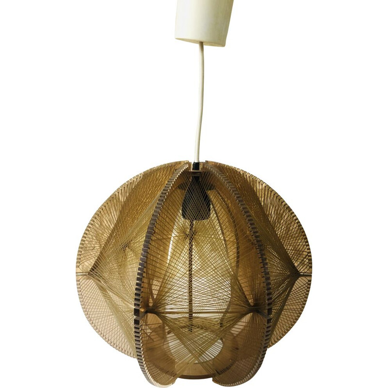 Vintage plexiglass hanging lamp by Paul Secon 1970s