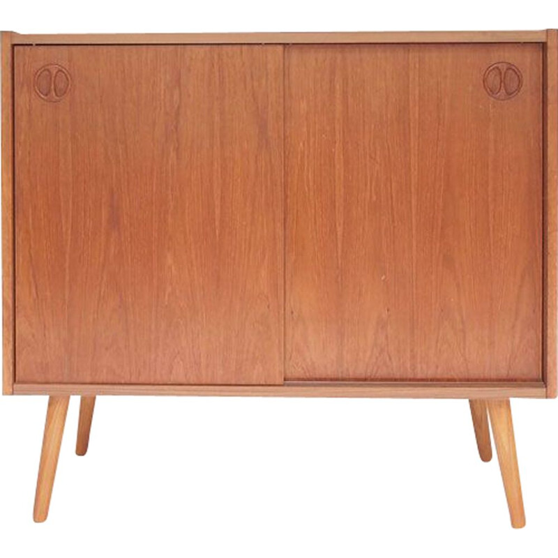 Vintage teak highboard, Denmark 1960