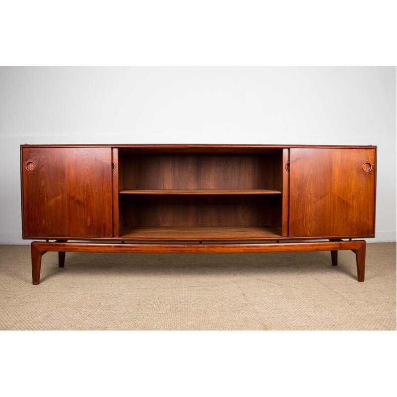 Vintage teak sideboard by Arne Hovmand-Olsen Denmark 1960s