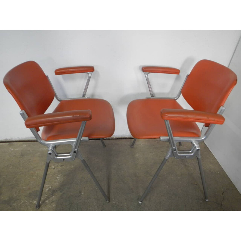 Vintage office chairs by Giancarlo Piretti for Anonima Castelli Italy
