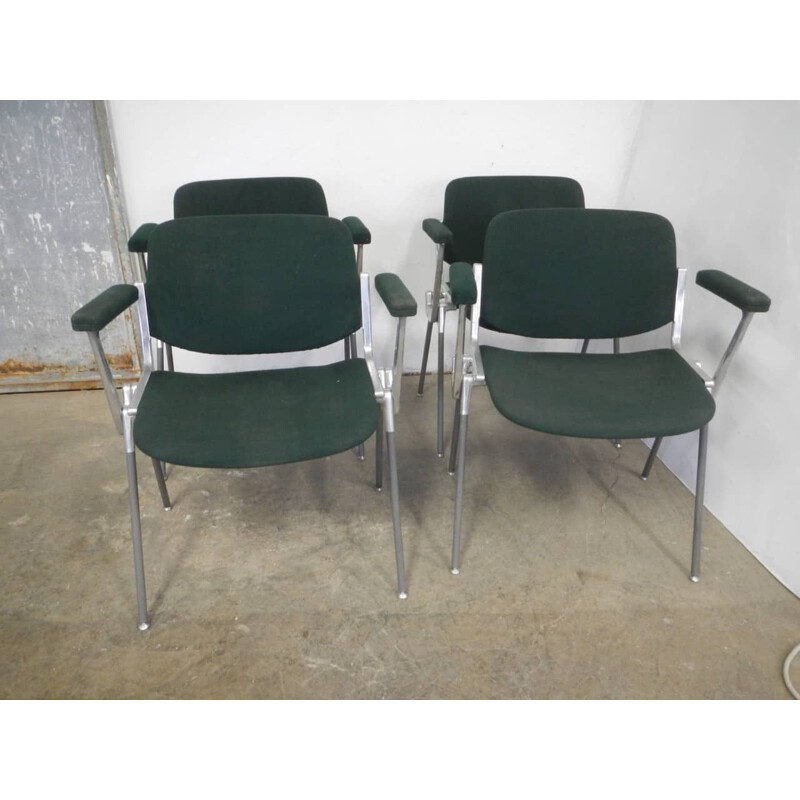 Set of 4 vintage office chairs