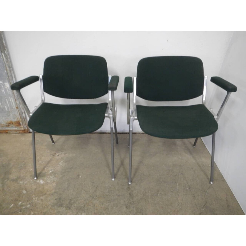 Set of 4 vintage office chairs