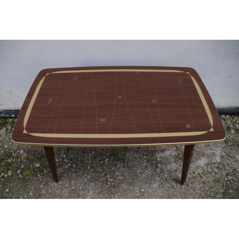 vintage coffee table with adjustable extension Rockabilly  1960s