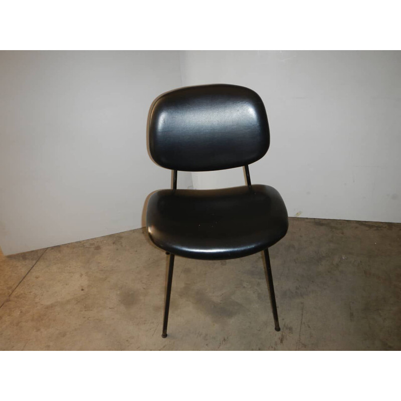 Vintage leatherette office chair by Olivetti