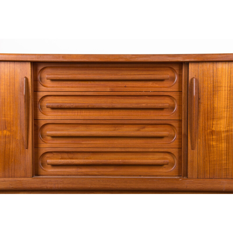 Large vintage teak sideboard by Arne Vodder Denmark 1960s