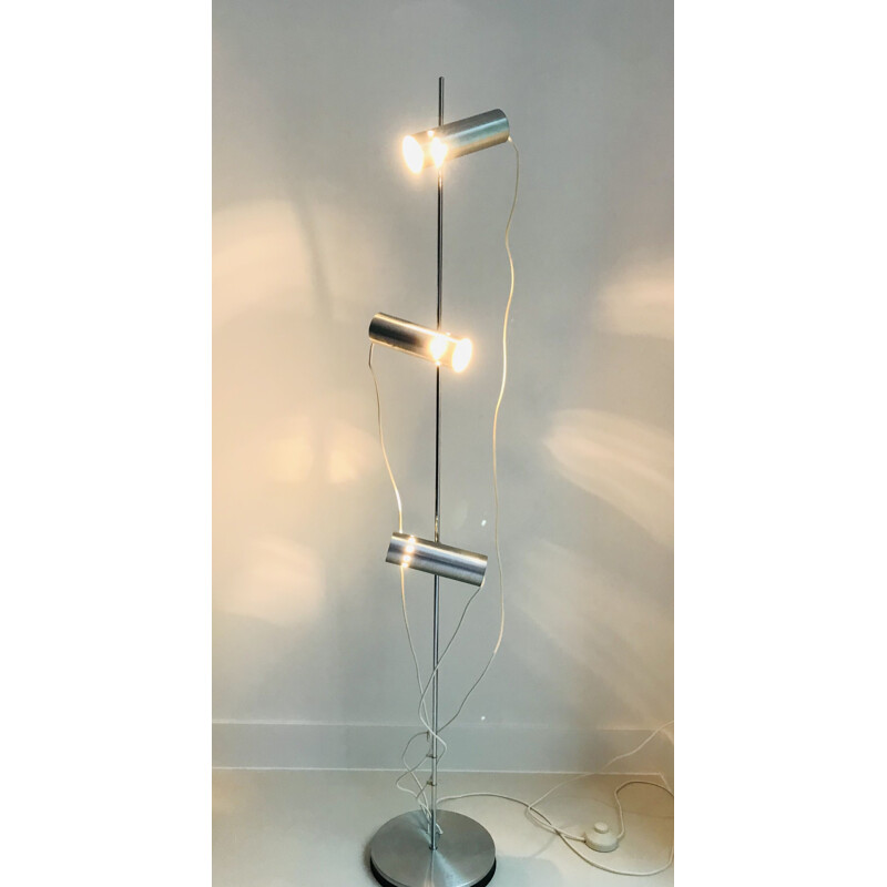 Vintage floor lamp 3 spots France 1970s