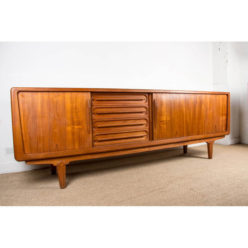 Large vintage teak sideboard by Arne Vodder Denmark 1960s