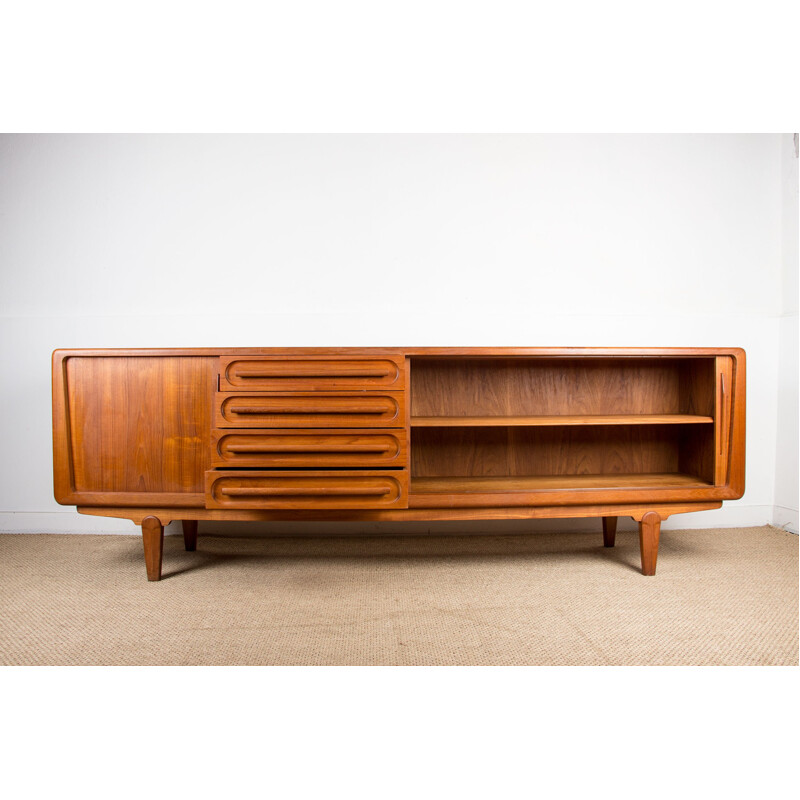 Large vintage teak sideboard by Arne Vodder Denmark 1960s