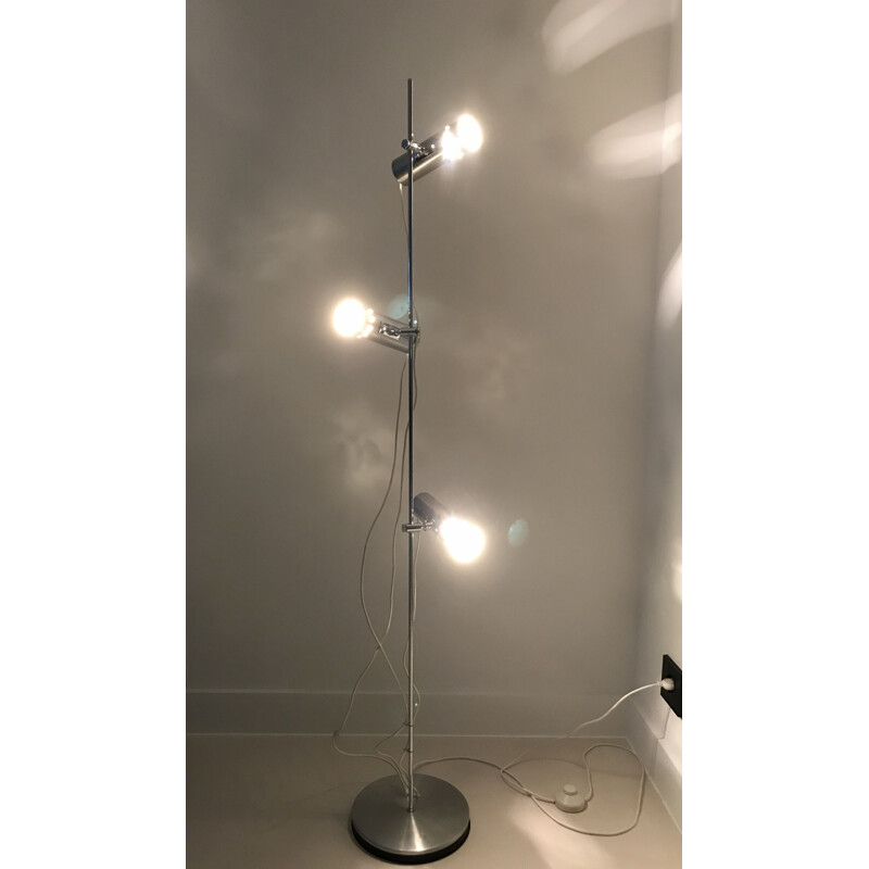 Vintage floor lamp 3 spots France 1970s