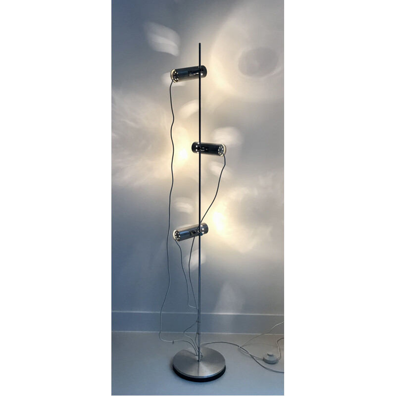 Vintage floor lamp 3 spots France 1970s