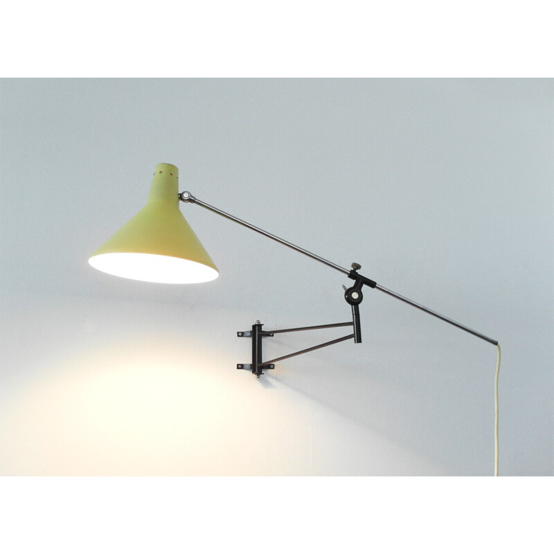 Artimeta Soest yellow wall lamp, Floris FIEDELDJI - 1950s