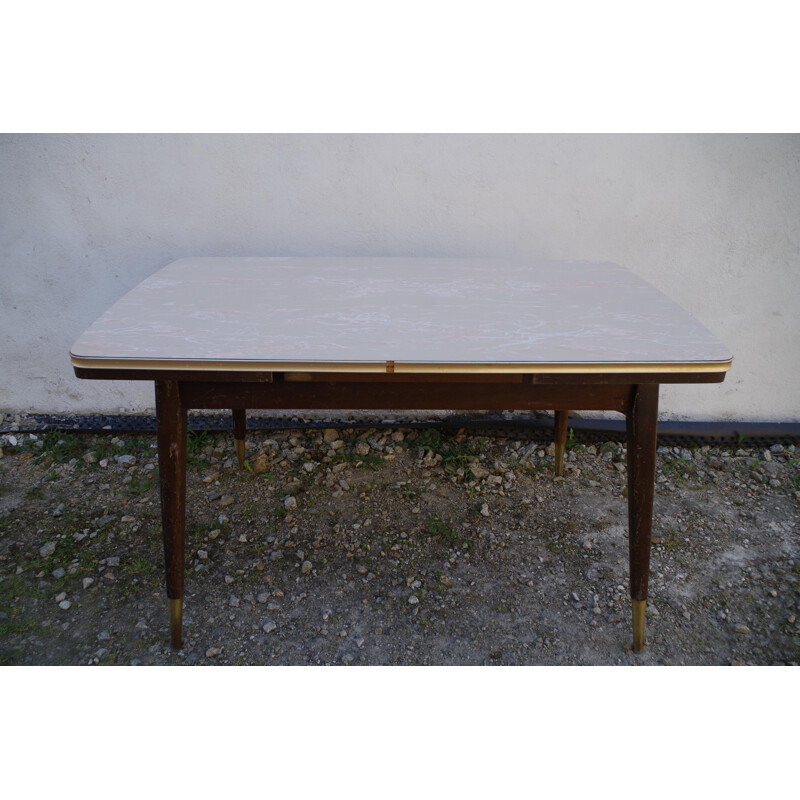 vintage coffee table with extensible leaf Rockabilly   1960s