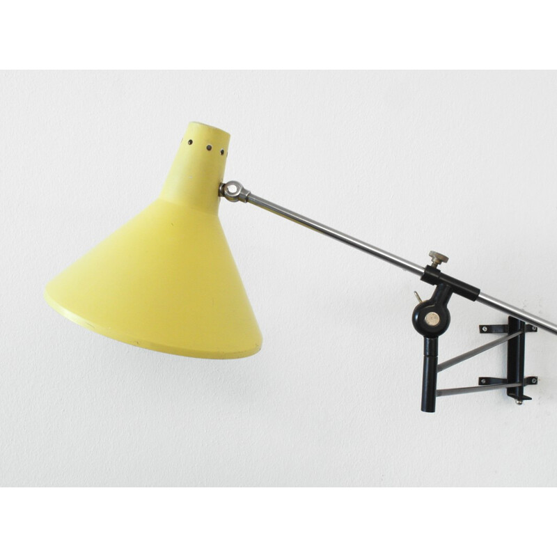 Artimeta Soest yellow wall lamp, Floris FIEDELDJI - 1950s