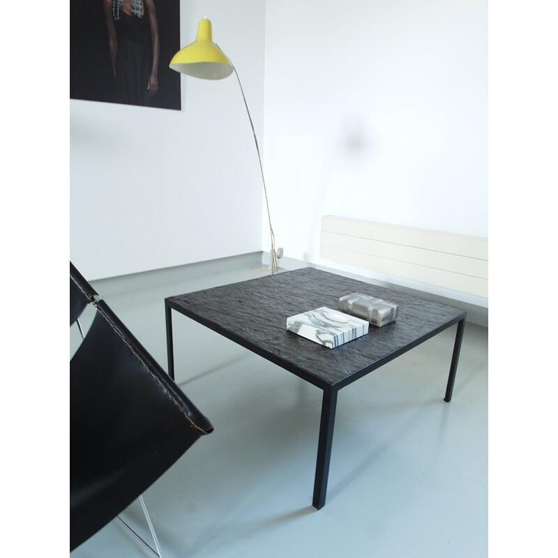 Artimeta Soest coffee table with a slate top, Floris FIEDELDIJ - 1950s
