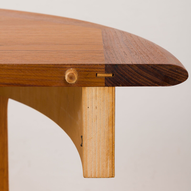 Vintage extension table round  teak  1960s