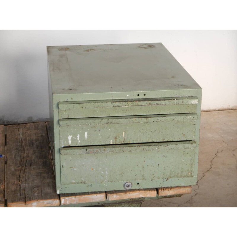 vintage iron chest of drawers 1960s