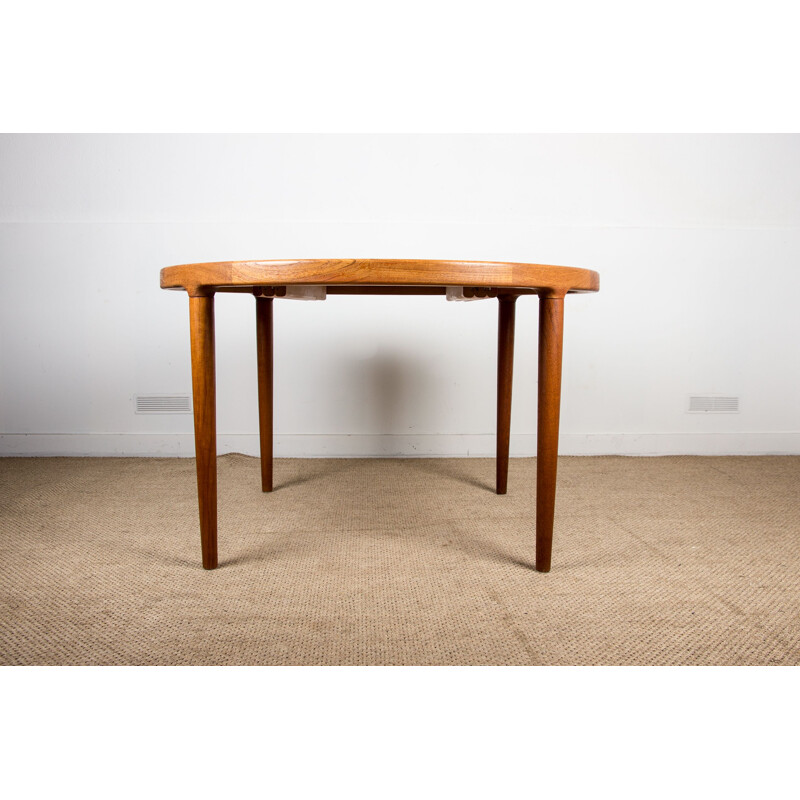 Vintage large teak table scandinavian  1960s