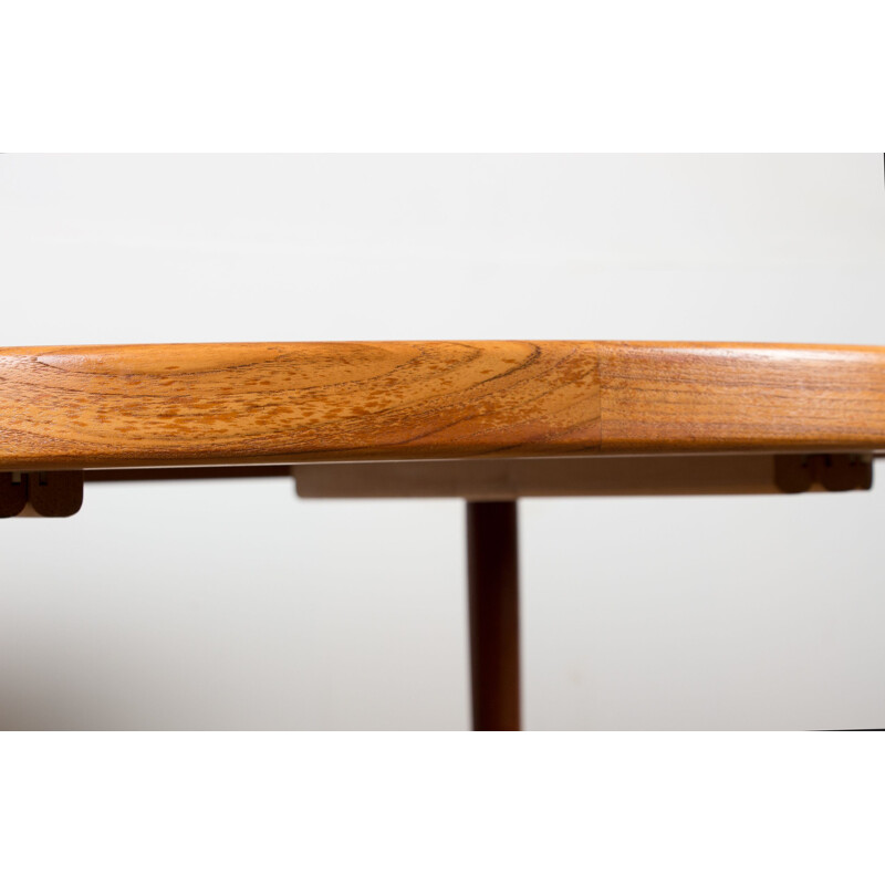 Vintage large teak table scandinavian  1960s