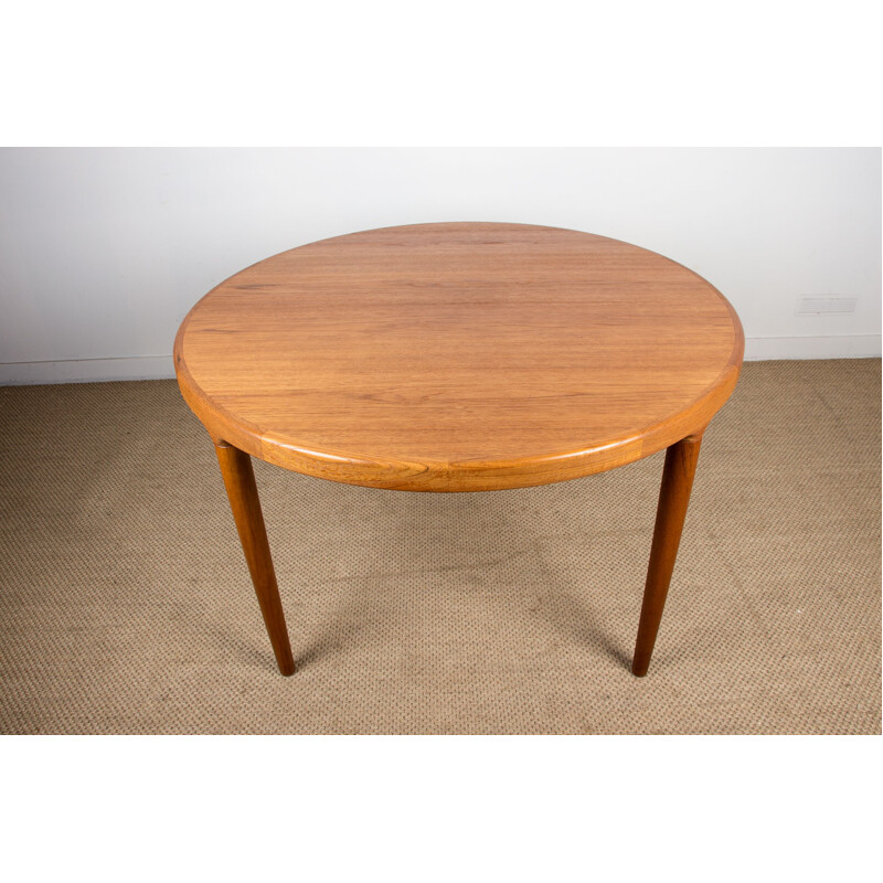 Vintage large teak table scandinavian  1960s