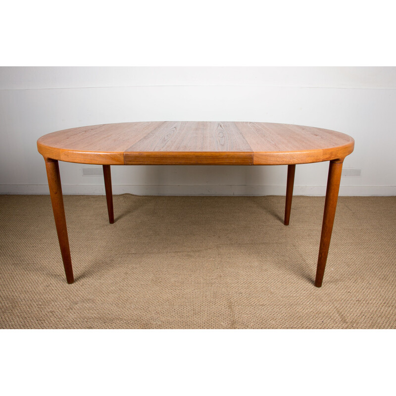 Vintage large teak table scandinavian  1960s