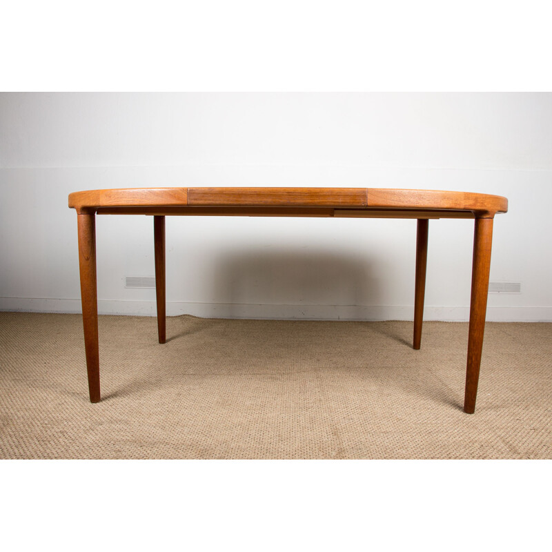 Vintage large teak table scandinavian  1960s