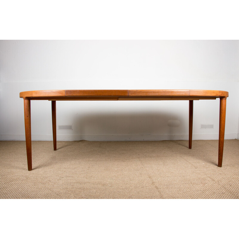 Vintage large teak table scandinavian  1960s