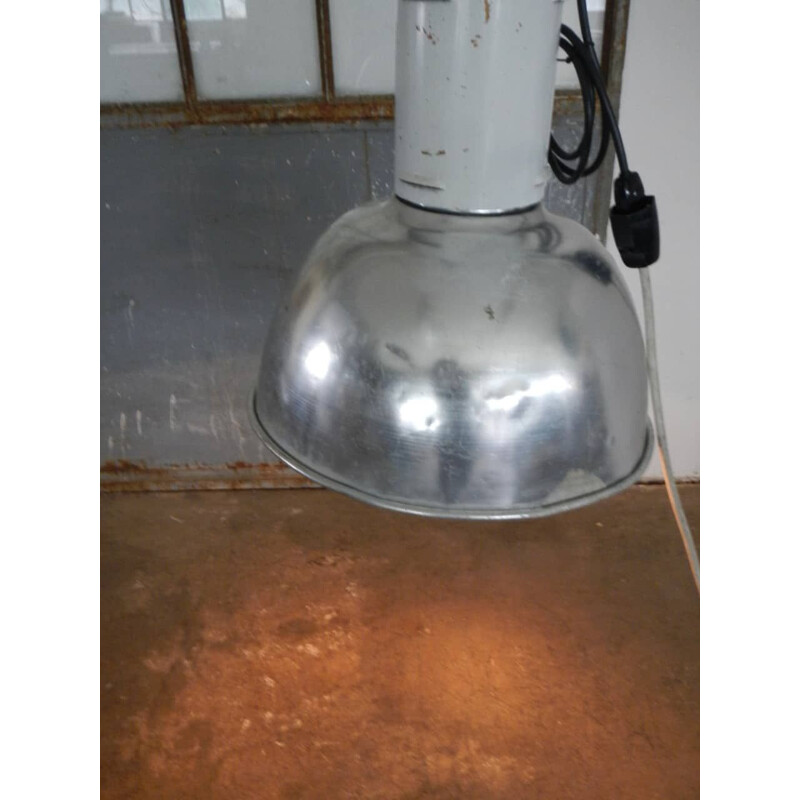 Lampada industriale vintage in alluminio, Italia