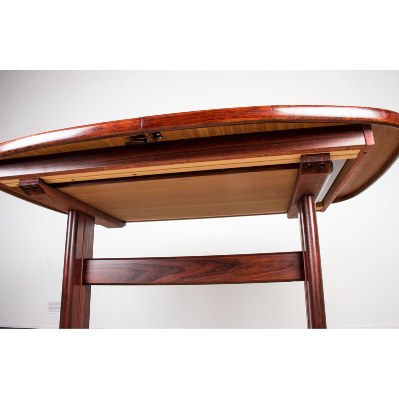 Vintage large  rosewood table by Skovby Mobler Danemrk 1970s