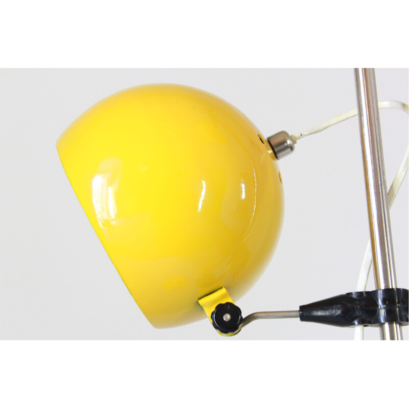 Vintage yellow floor lamp by Reggiani 1960s