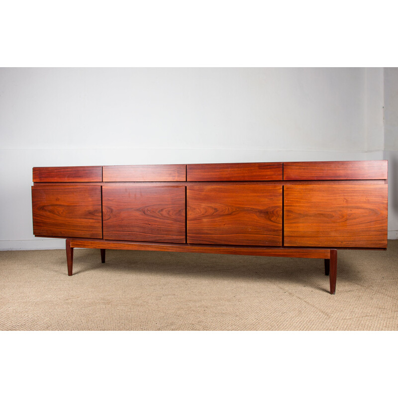 Vintage Large rosewood sideboard by Ib Kofod Larsen 1960s