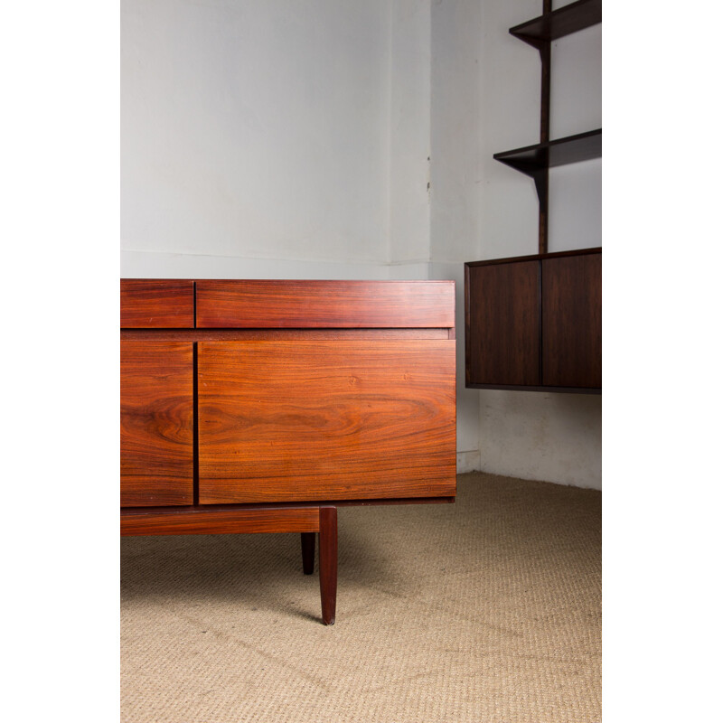 Vintage Large rosewood sideboard by Ib Kofod Larsen 1960s