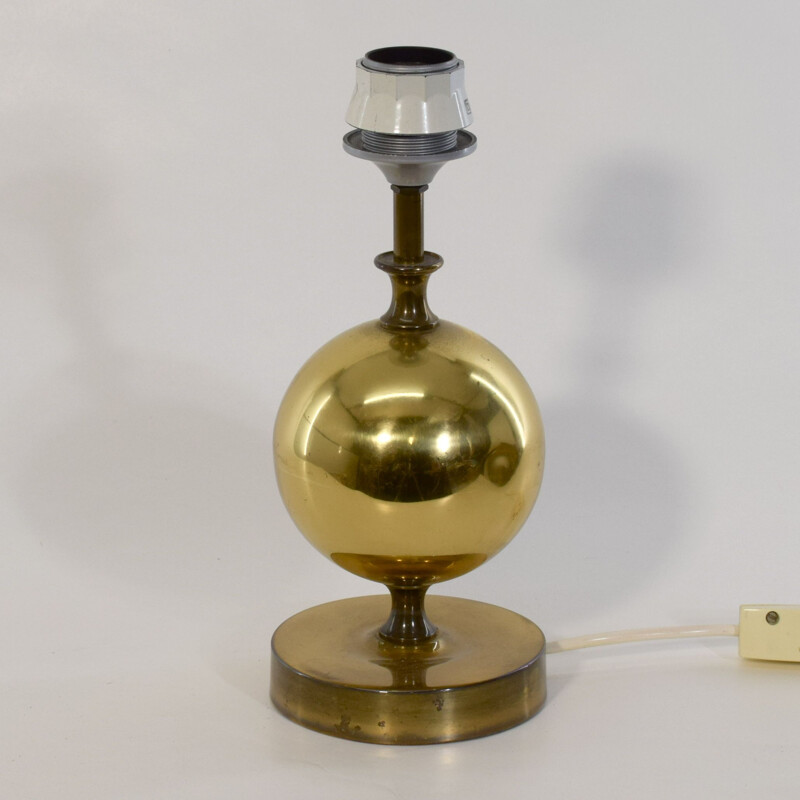 Lámpara esfera vintage de latón, 1960