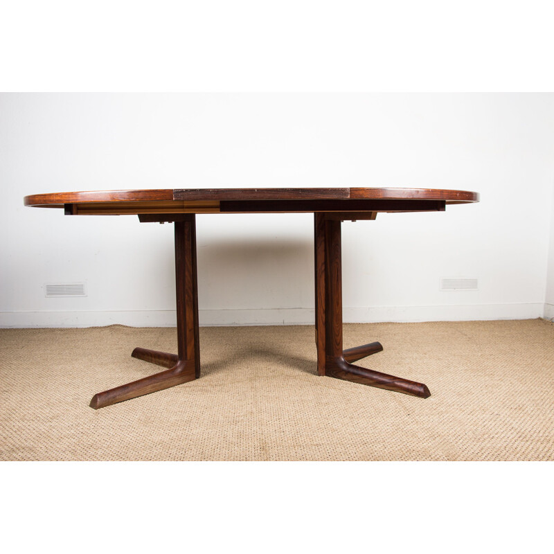 Vintage large  rosewood table Denmark 1960s