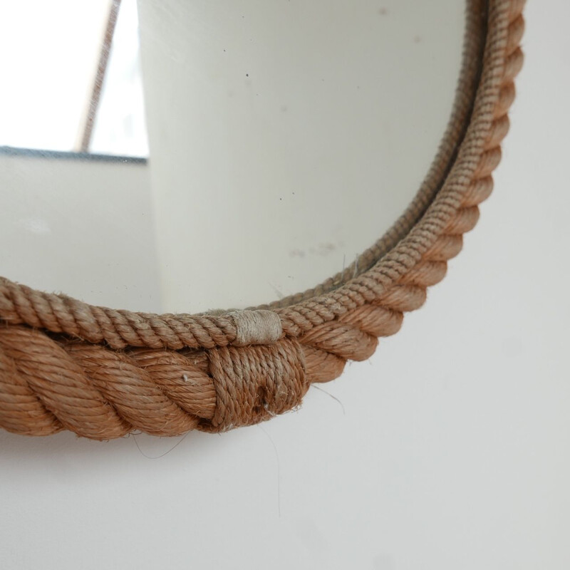 Vintage rope mirror France 1960s