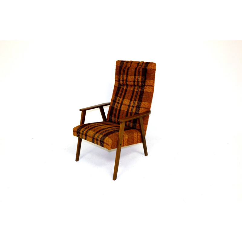 Vintage beechwood armchair Sweden 1960s