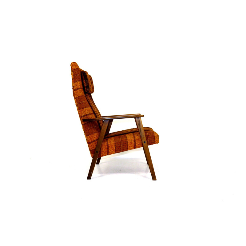 Vintage beechwood armchair Sweden 1960s