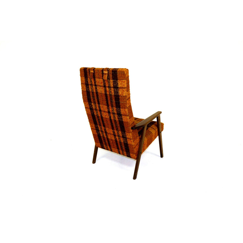 Vintage beechwood armchair Sweden 1960s