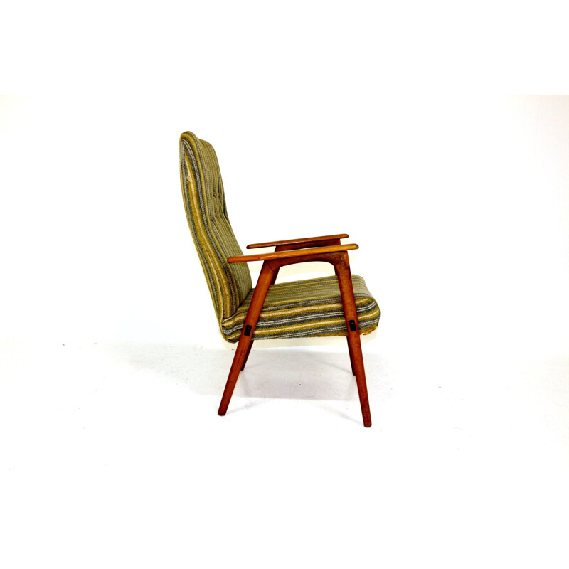 Vintage beechwood armchair Sweden 1950s
