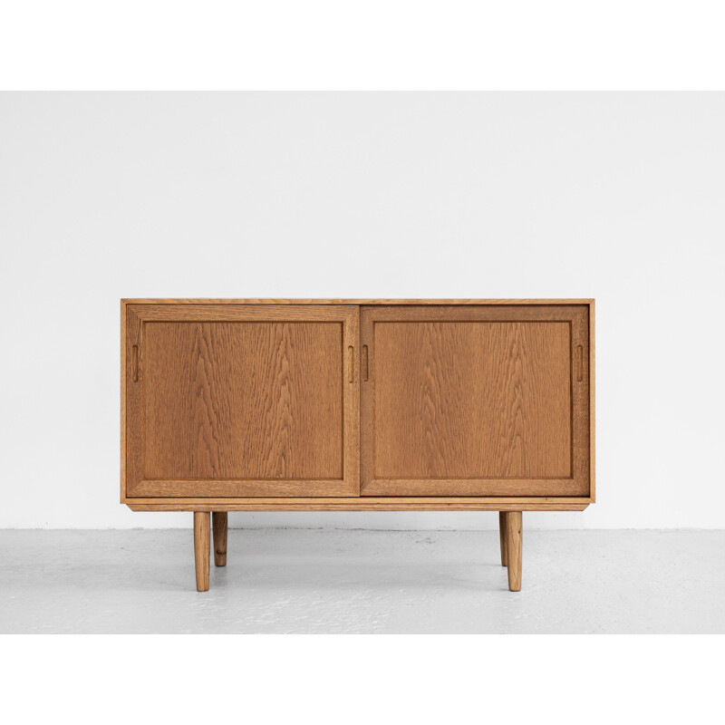 Vintage small oak sideboard Denmark 1960s