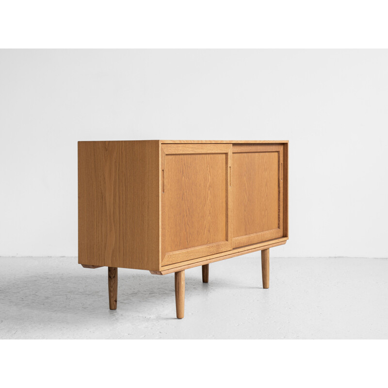 Vintage small oak sideboard Denmark 1960s