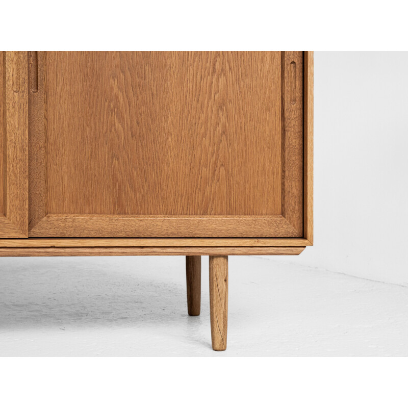 Vintage small oak sideboard Denmark 1960s