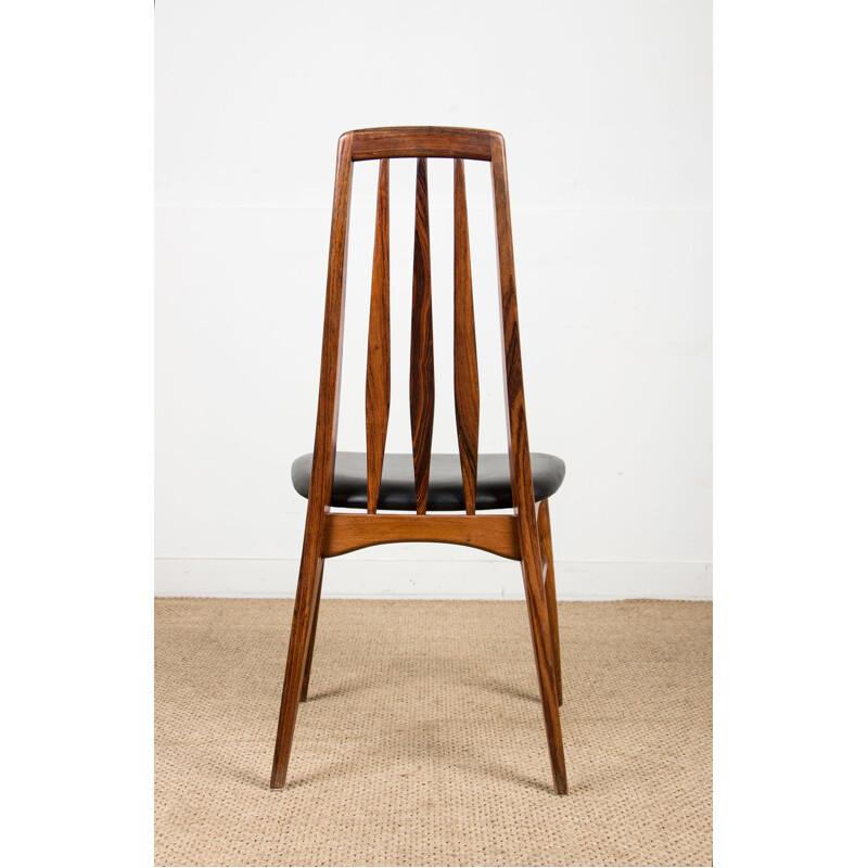 Série de 4 chaises vintage en palissandre  Danemark 1960