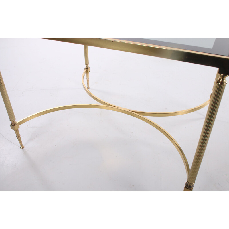 Vintage gold side table in Hollywood Regency style