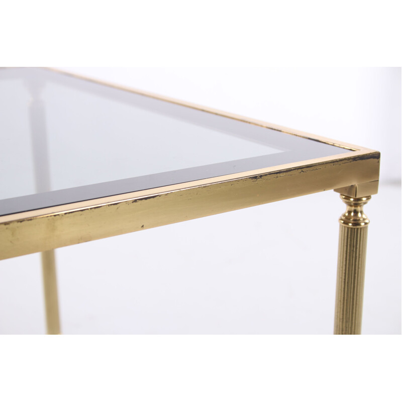 Vintage gold side table in Hollywood Regency style